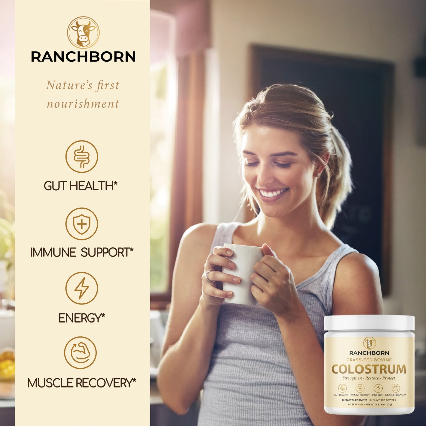 Ranchborn Grass-Fed Colostrum Powder