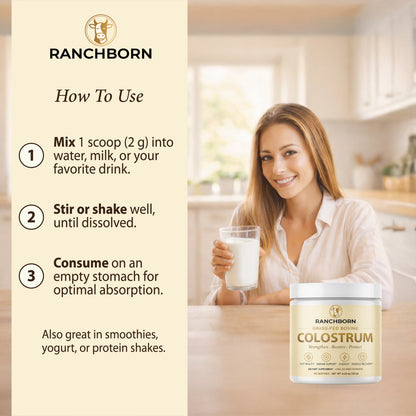 Ranchborn Grass-Fed Colostrum Powder