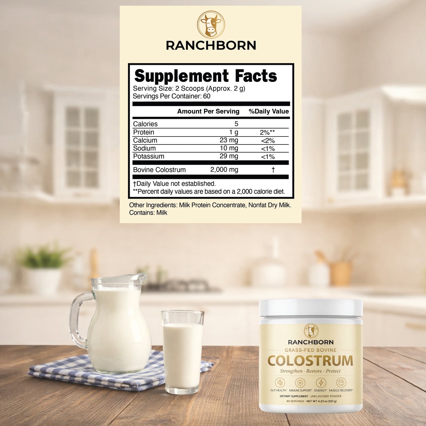 Ranchborn Grass-Fed Colostrum Powder
